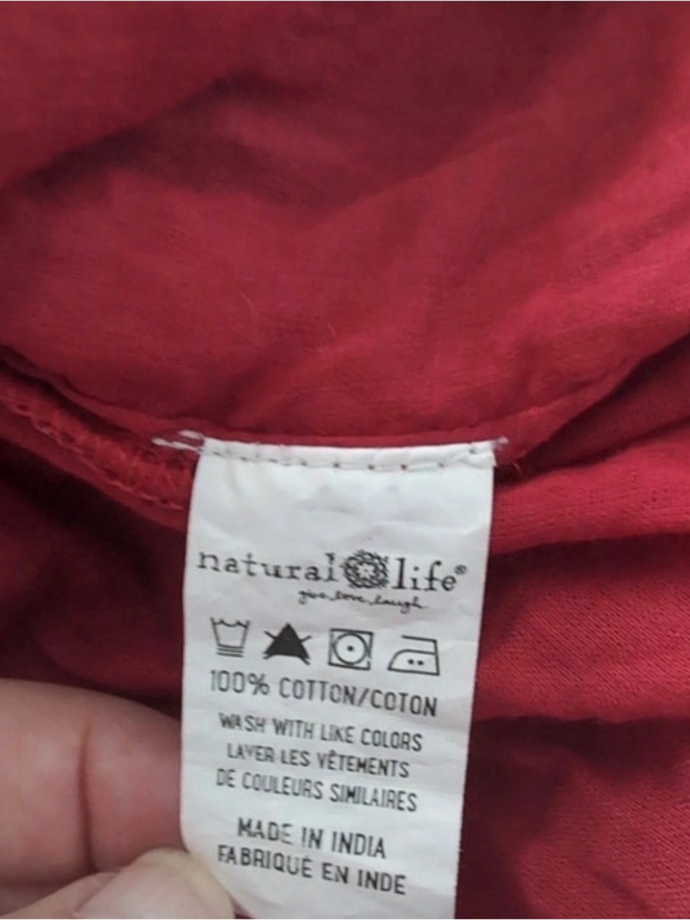 NATURAL LIFE Pink Patchwork Print Maxi Skirt - Picture 4 of 4